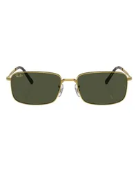 Ray Ban Rechteckige Sonnenbrille RB3717 Gold