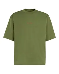 Marni Mini-T-Shirt mit Logo Marni Green