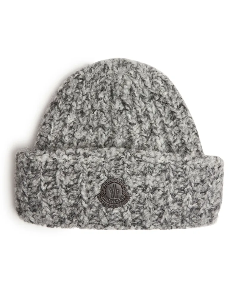 Moncler Logo Mütze Grey