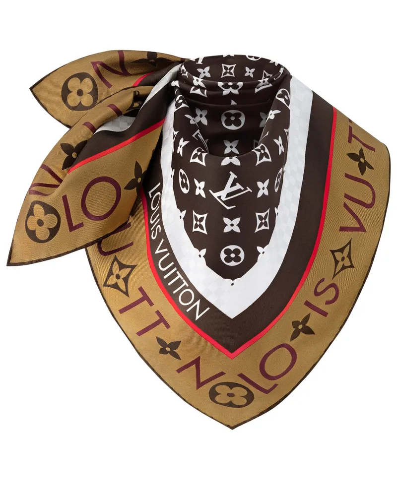 Louis Vuitton Monogram Infinity Carré 90 Brown