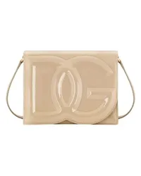 Dolce & Gabbana Umhängetasche mit DG-Logo Beige