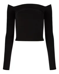 Nina Ricci Top mit Bardot-Ausschnitt Black