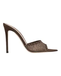 Gianvito Rossi Mules Rania Brown