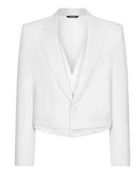 Dolce & Gabbana Einreihige Sicilia-Jacke White