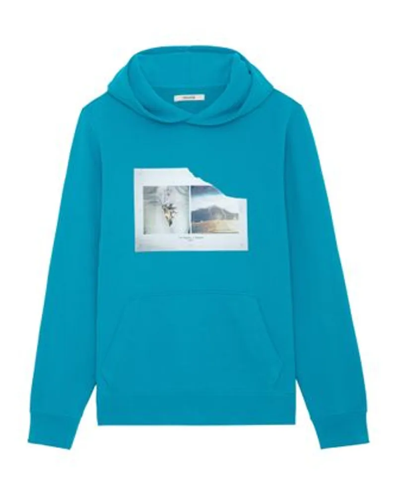 Zadig & Voltaire Sweatshirt Sanchi Fotoprint Blue