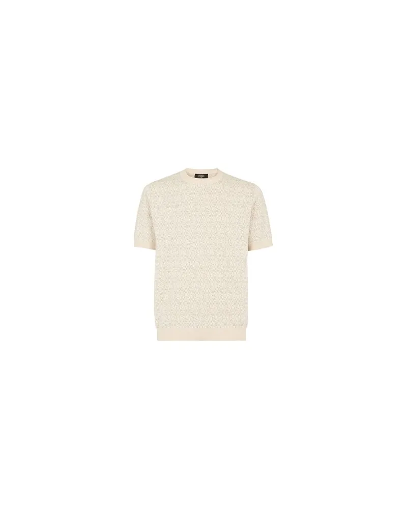 Fendi Pullover mit Rundhalsausschnitt Beige