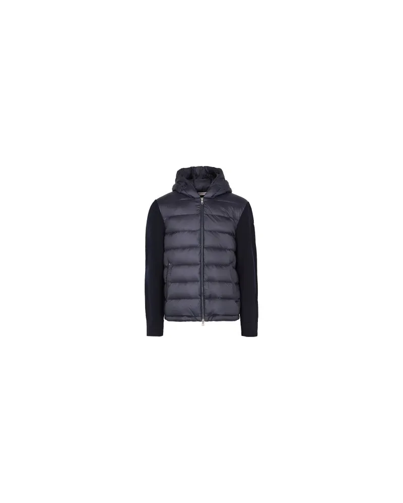 Moncler Bi-material jacket Blue