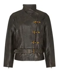 Isabel Marant Lederjacke Celie Brown