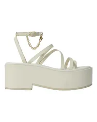 Maje Keilsandalen White