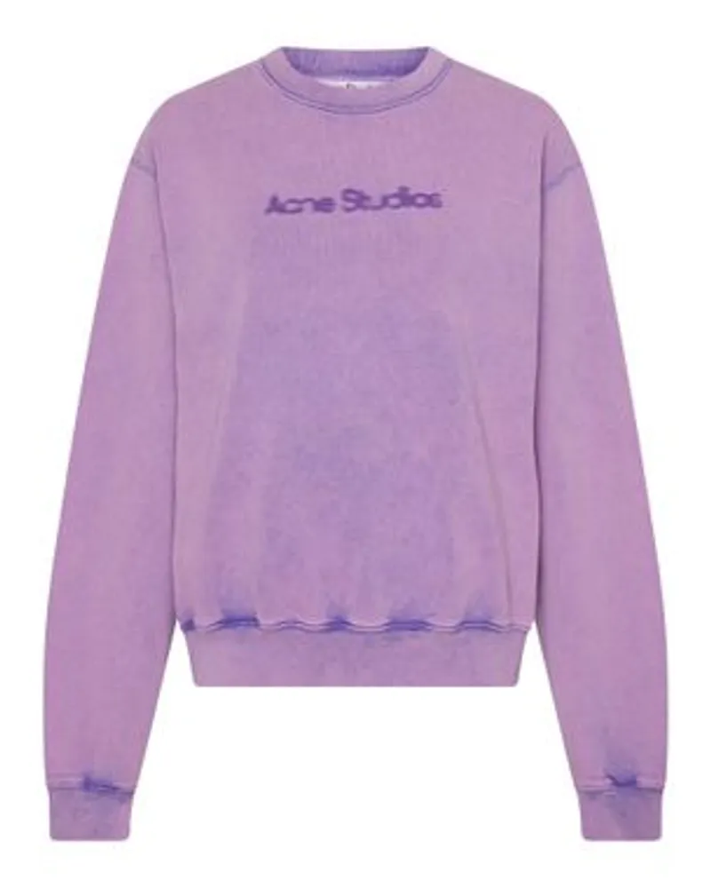 Acne Studios Logo Sweatshirt Purple