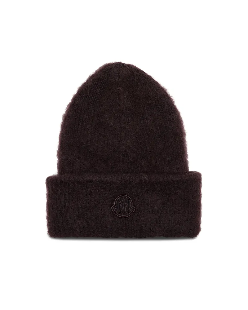 Moncler Mütze mit Logo Brown