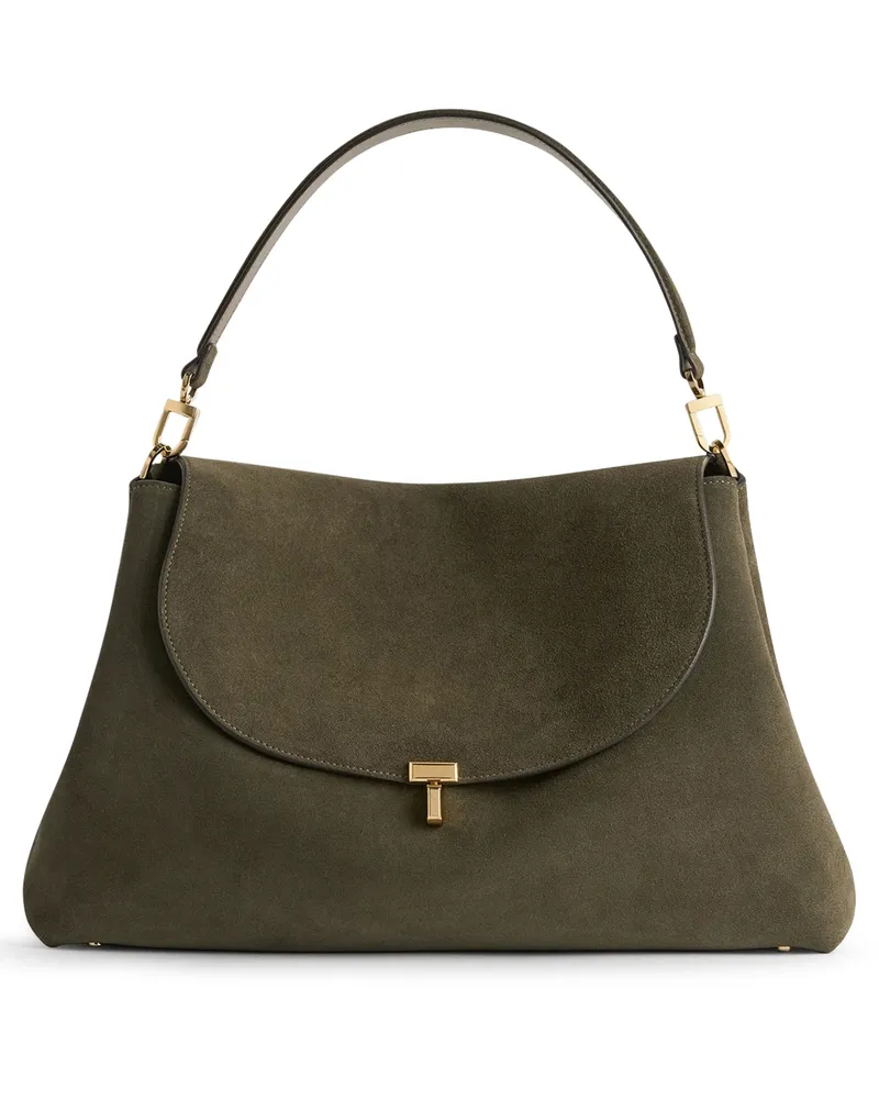 Totême Sacoche-Tasche T-Lock aus Wildleder 