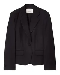 House of Dagmar Kurzer Blazer mit Rückenfalten Black