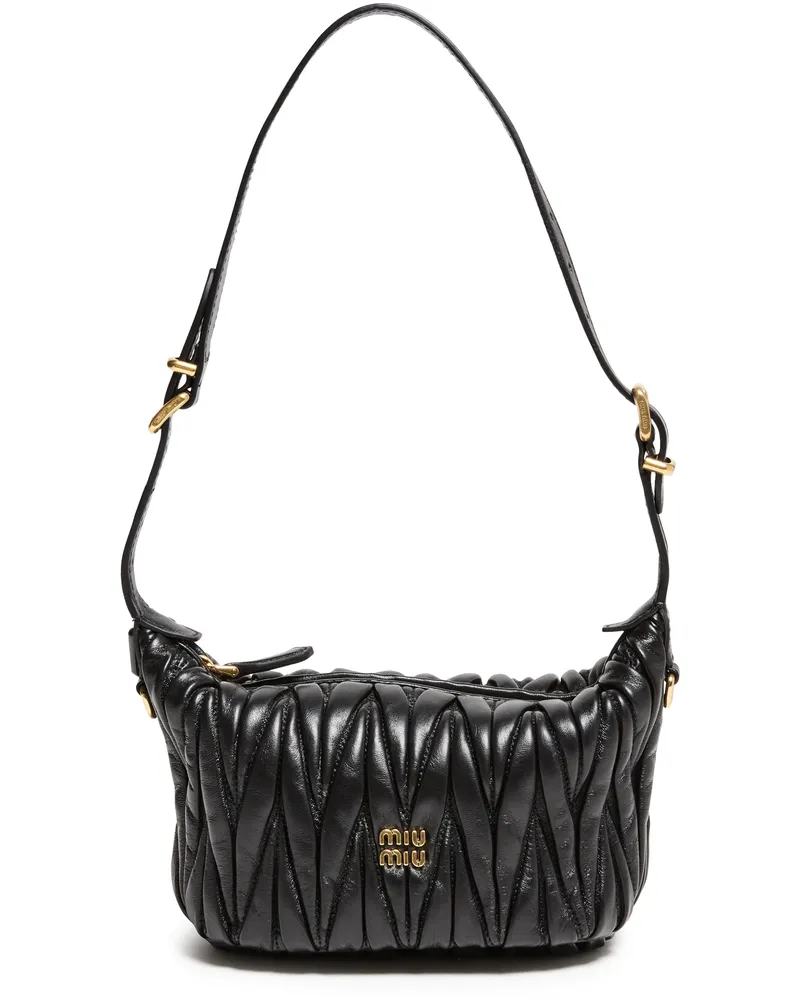 Miu Miu Gepolsterte Clutch aus Nappaleder 