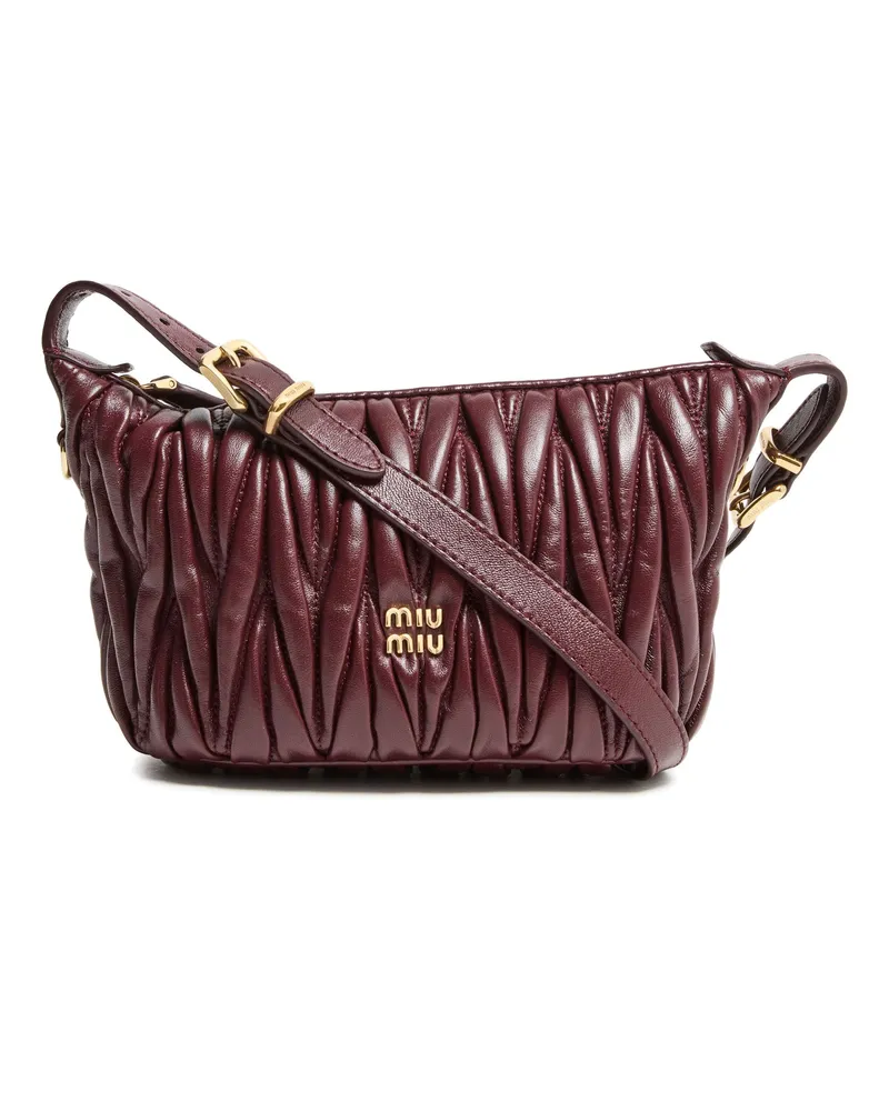 Miu Miu Gepolsterte Clutch aus Nappaleder 