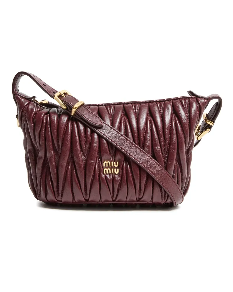 Miu Miu Gepolsterte Clutch aus Nappaleder 