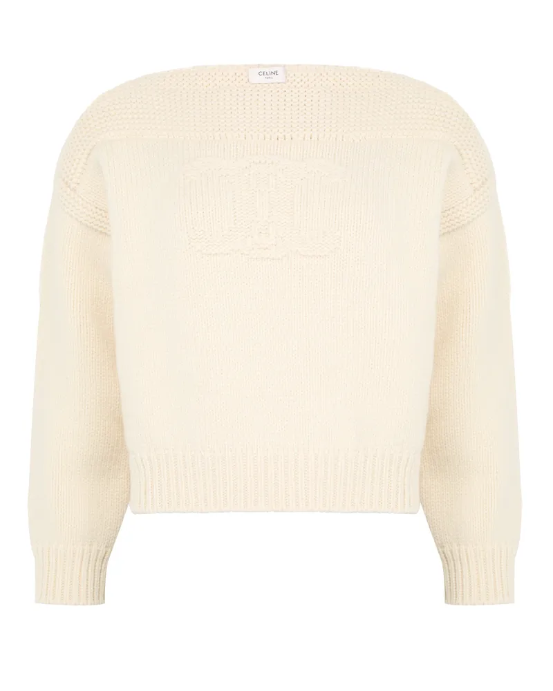 Celine Pullover mit U-Boot-Ausschnitt aus Chunky-Kaschmir 