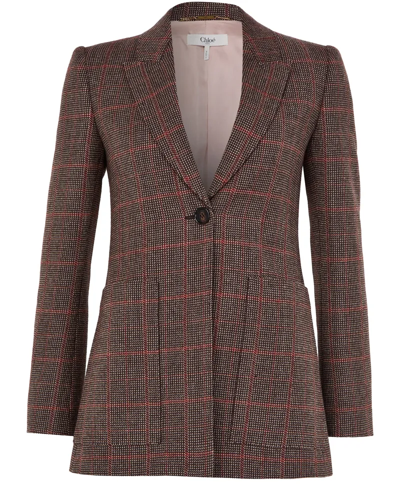 Chloé Einreihiger Blazer aus wolle 