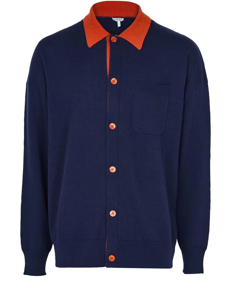 Loewe Polo-Cardigan aus Wolle 