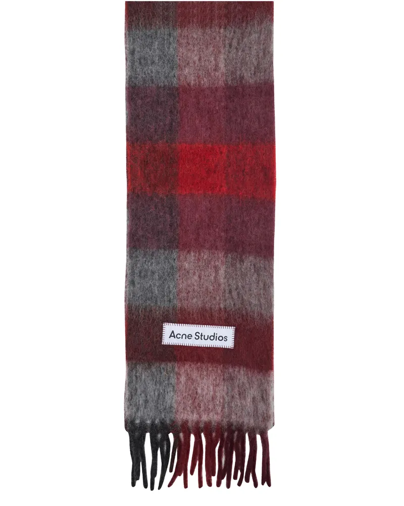 Acne Studios Schal Vally Red