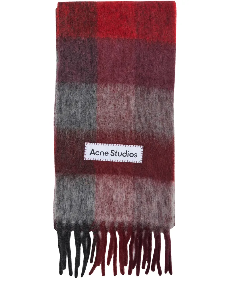Acne Studios Schal Vally Red