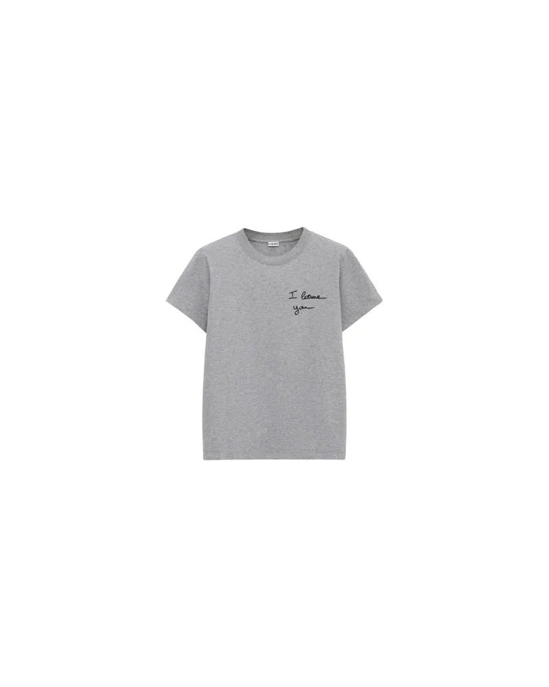 Loewe Straight cotton t-shirt Grey