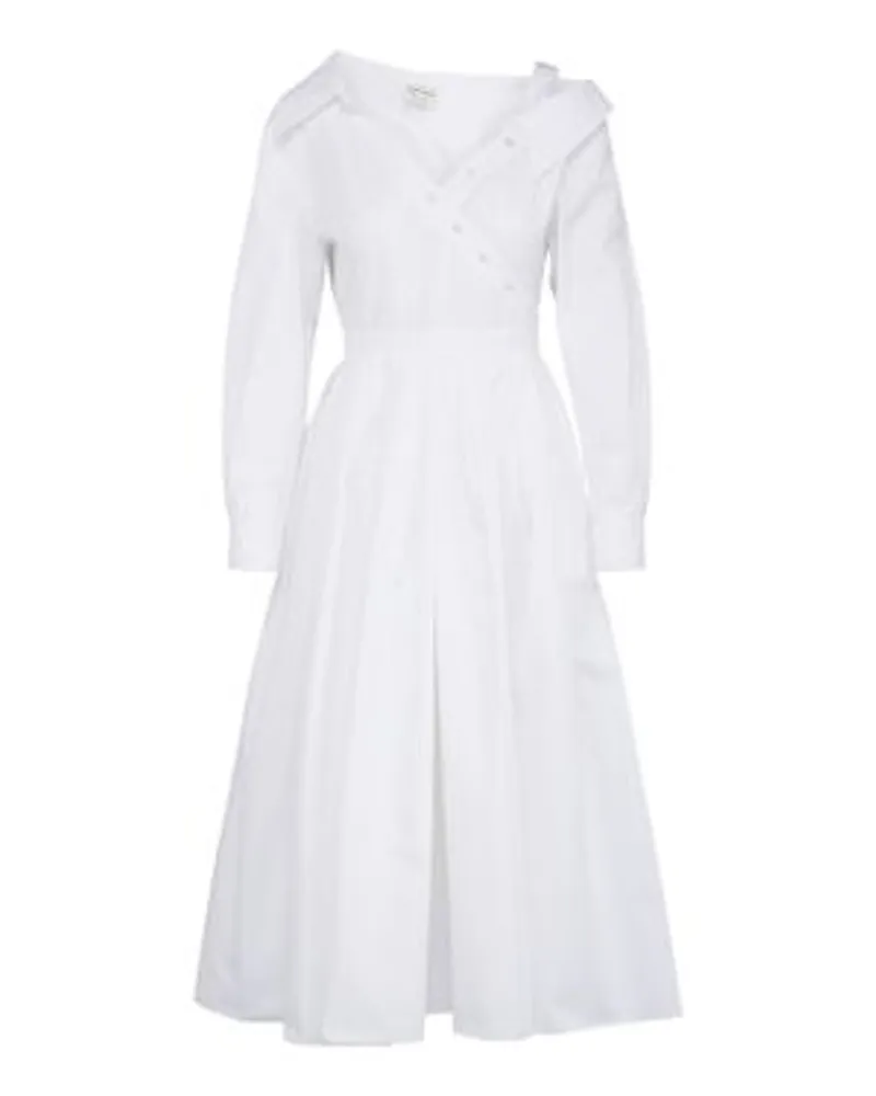 Alexander McQueen Asymmetrisches Kleid White