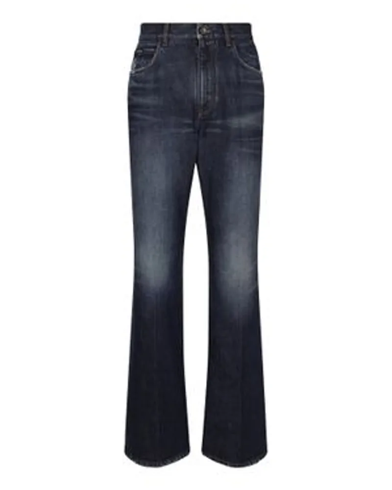 Dolce & Gabbana Flared Blue Jeans Blue