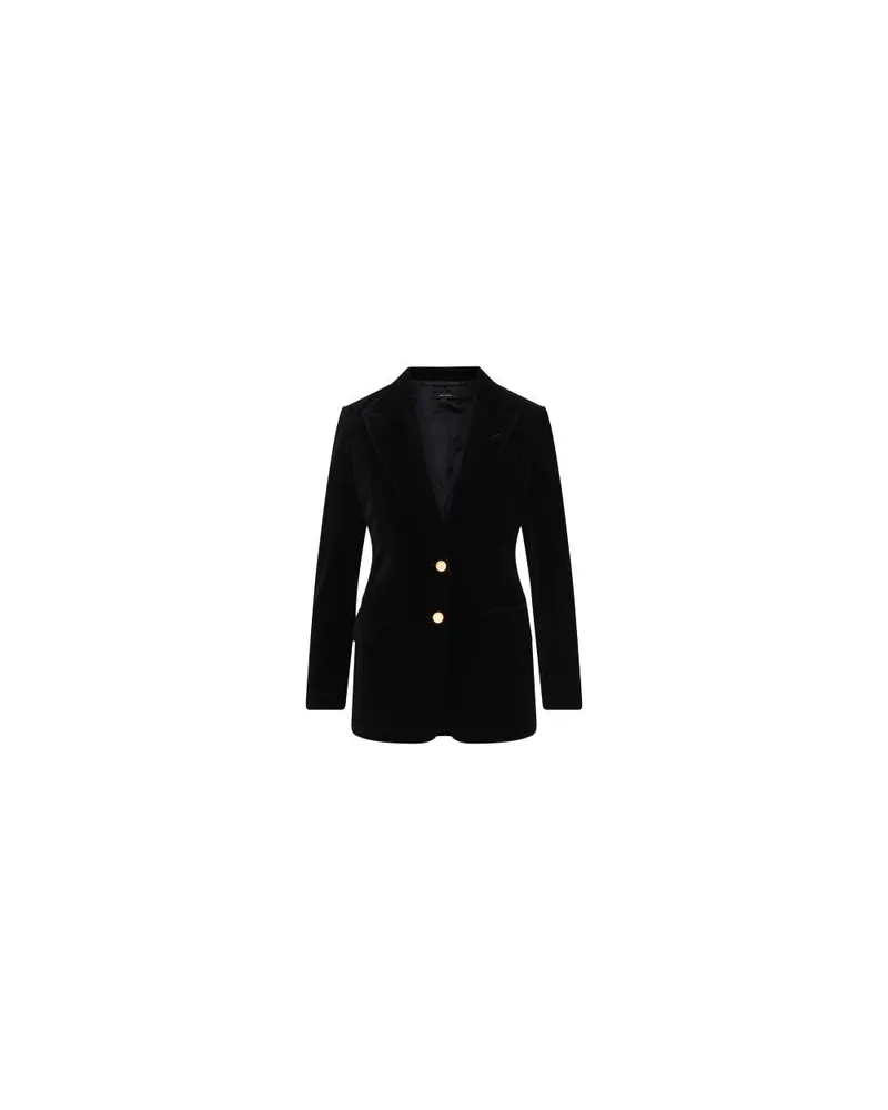 Tom Ford Jacke mit einfacher Knöpfung Black