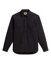 Woolrich Langärmliges Stretch-Baumwollhemd Black