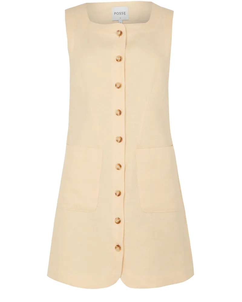 Posse Button-Down-Kleid Emma in Maxi-Länge 