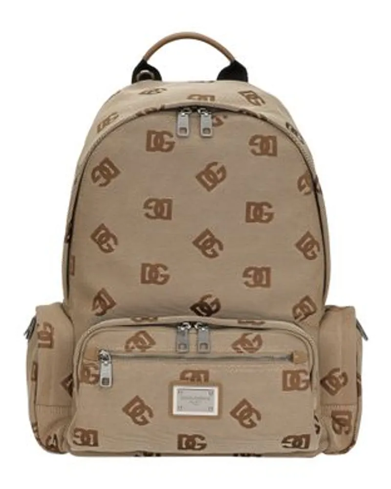 Dolce & Gabbana Cordura Rucksack Brown