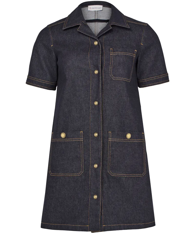 Moncler Minikleid Hemdbluse aus Denim 