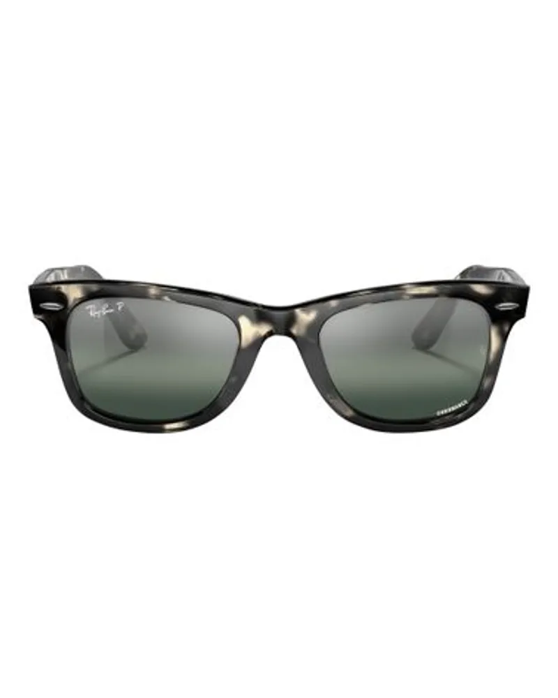 Ray Ban Karree-Sonnenbrille Original Wayfarer Chromance Grey