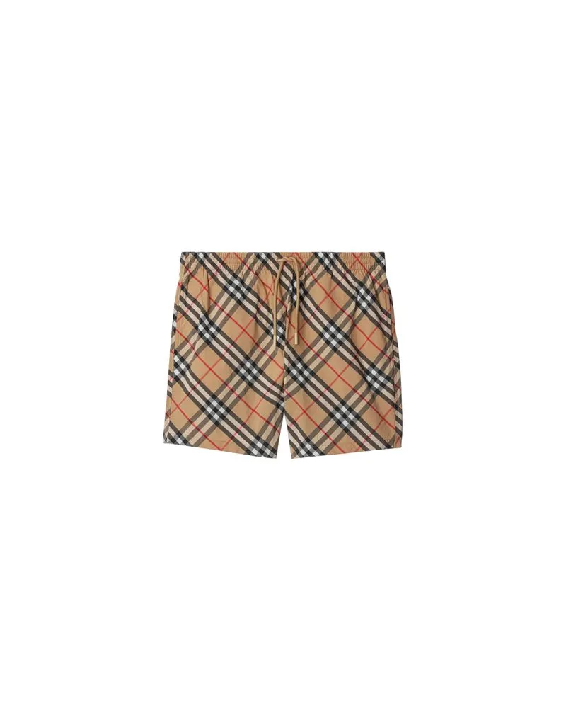 Burberry Shorts Check Beige