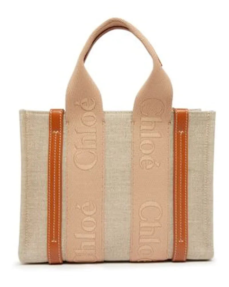 Chloé Kleine Cabas-Tasche Woody Brown