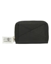 Maison Margiela Brieftasche mit Rundum-Reißverschluss Japanese 6 Black