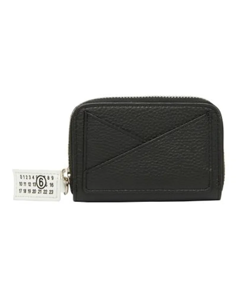 Maison Margiela Brieftasche mit Rundum-Reißverschluss Japanese 6 Black