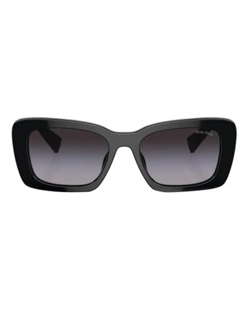 Miu Miu Rechteckige Sonnenbrille MU 07YS Black