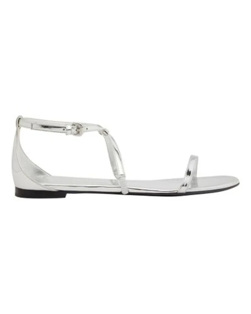 Alexander McQueen Sandalen Armadillo Silver