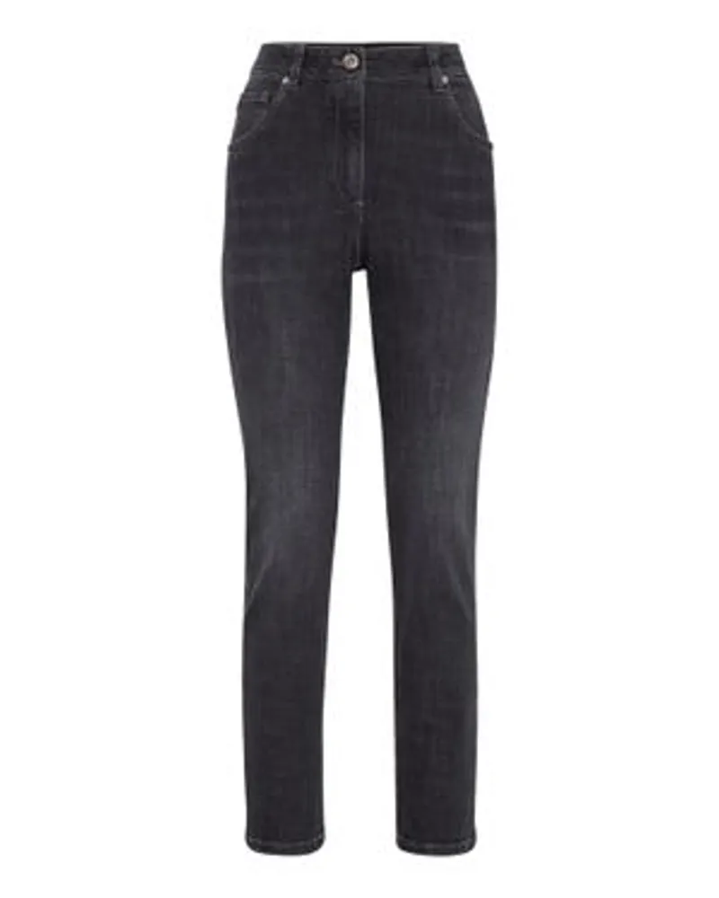 Brunello Cucinelli Jeans in Slim Fit Grey