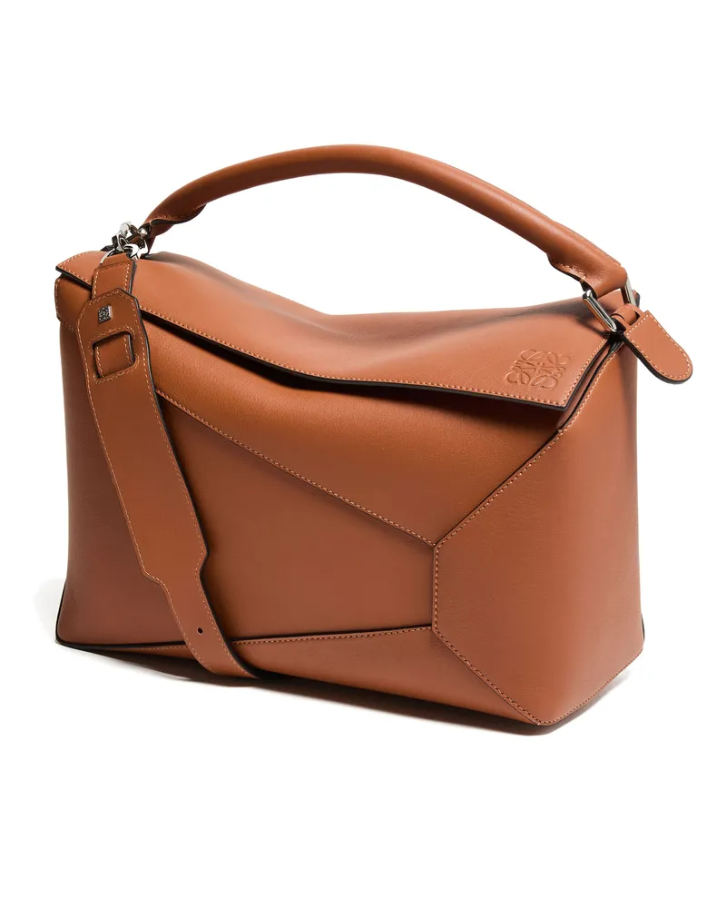 Loewe Große Tasche Puzzle aus genarbtem Kalbsleder 
