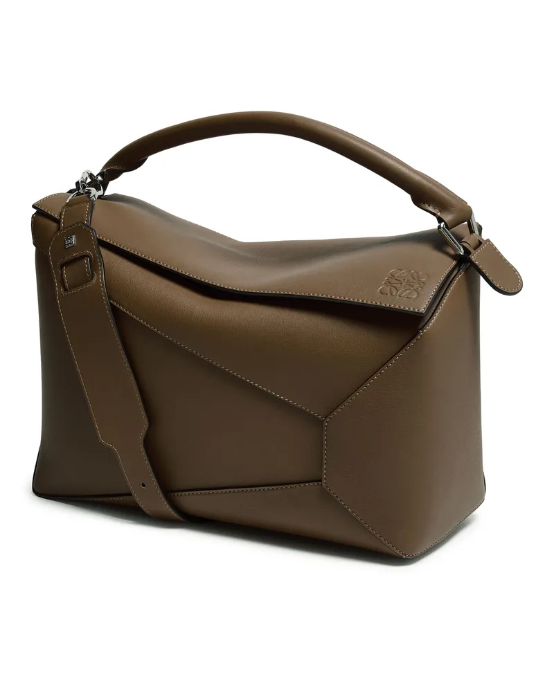 Loewe Große Tasche Puzzle aus genarbtem Kalbsleder 