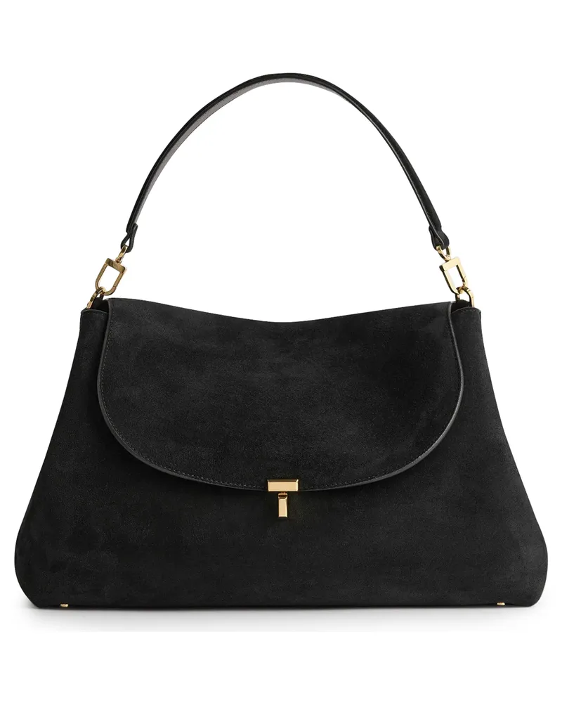 Totême Sacoche-Tasche T-Lock aus Wildleder 