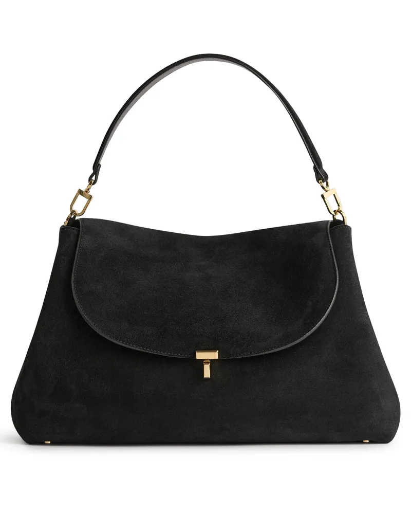 Totême Sacoche-Tasche T-Lock aus Wildleder 