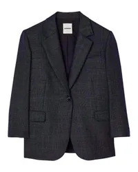 Sandro Karierter Blazer Black