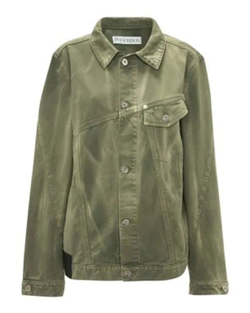 J.W.Anderson Jeansjacke mit Twist Green