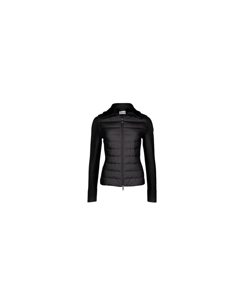 Moncler Cardigan mit Reißverschluss Black