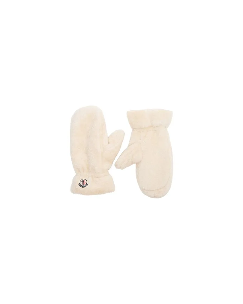Moncler Logo gloves Beige