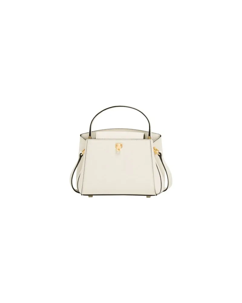 Valextra Milano two handles mini bag Off-white